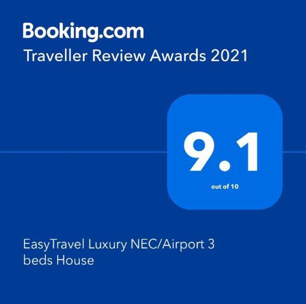Apartament Easytravel Luxury Nec/Airport 3 Beds House Birmingham Zewnętrze zdjęcie